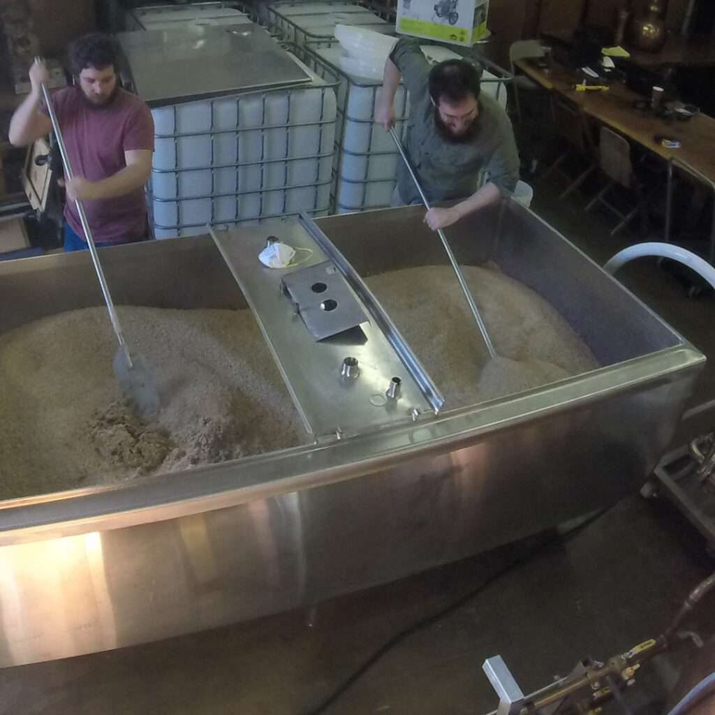 Blackfish, How do distilleries work? 3 Matt and Nate Mashing